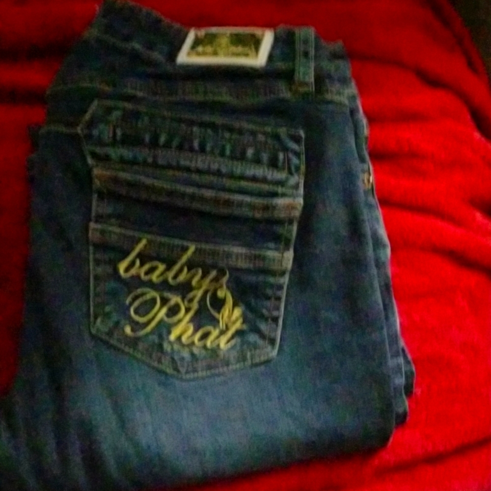 BABY phat size 9 straight leg jeans